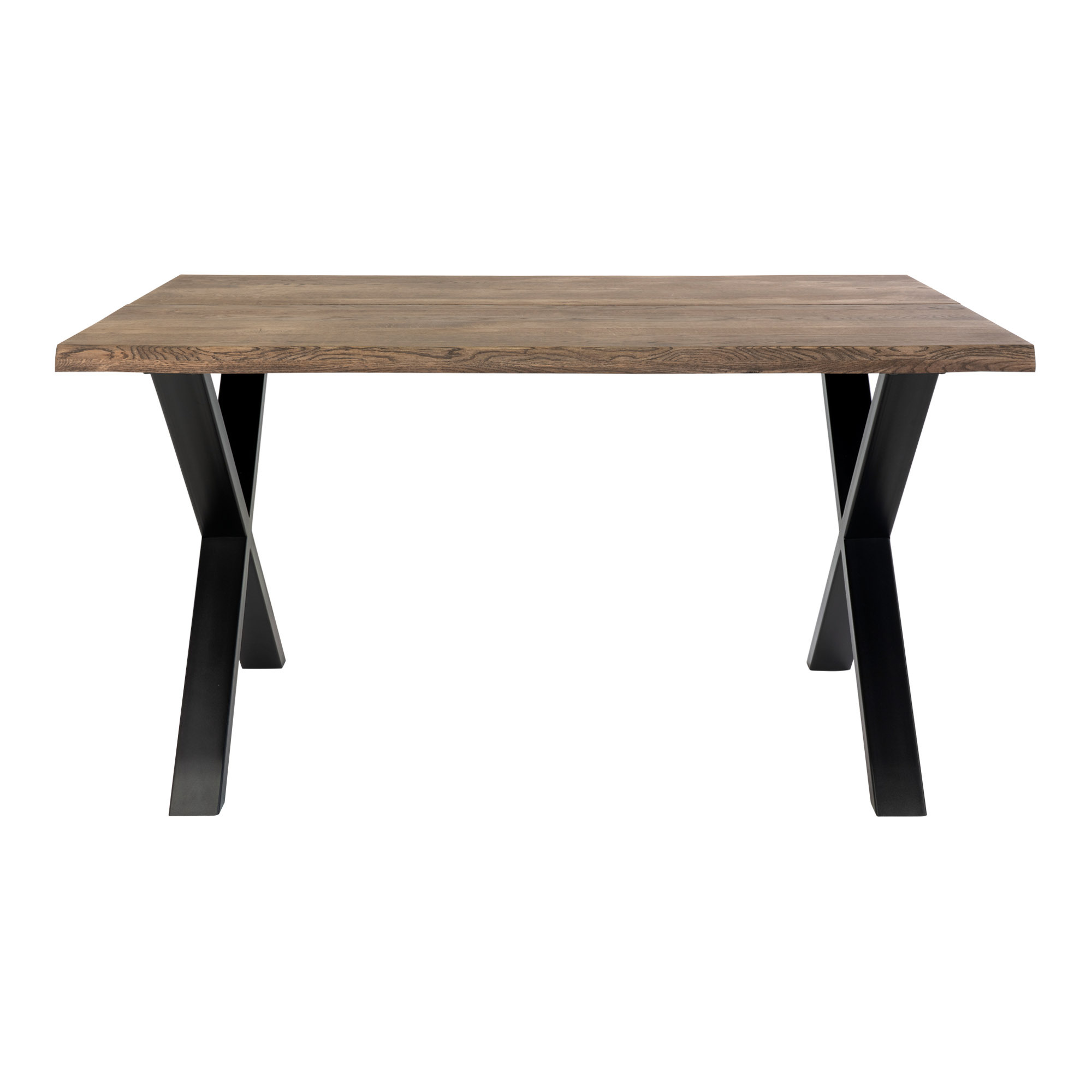 Table Lemucto 140x95 cm, chêne huilé et fumé