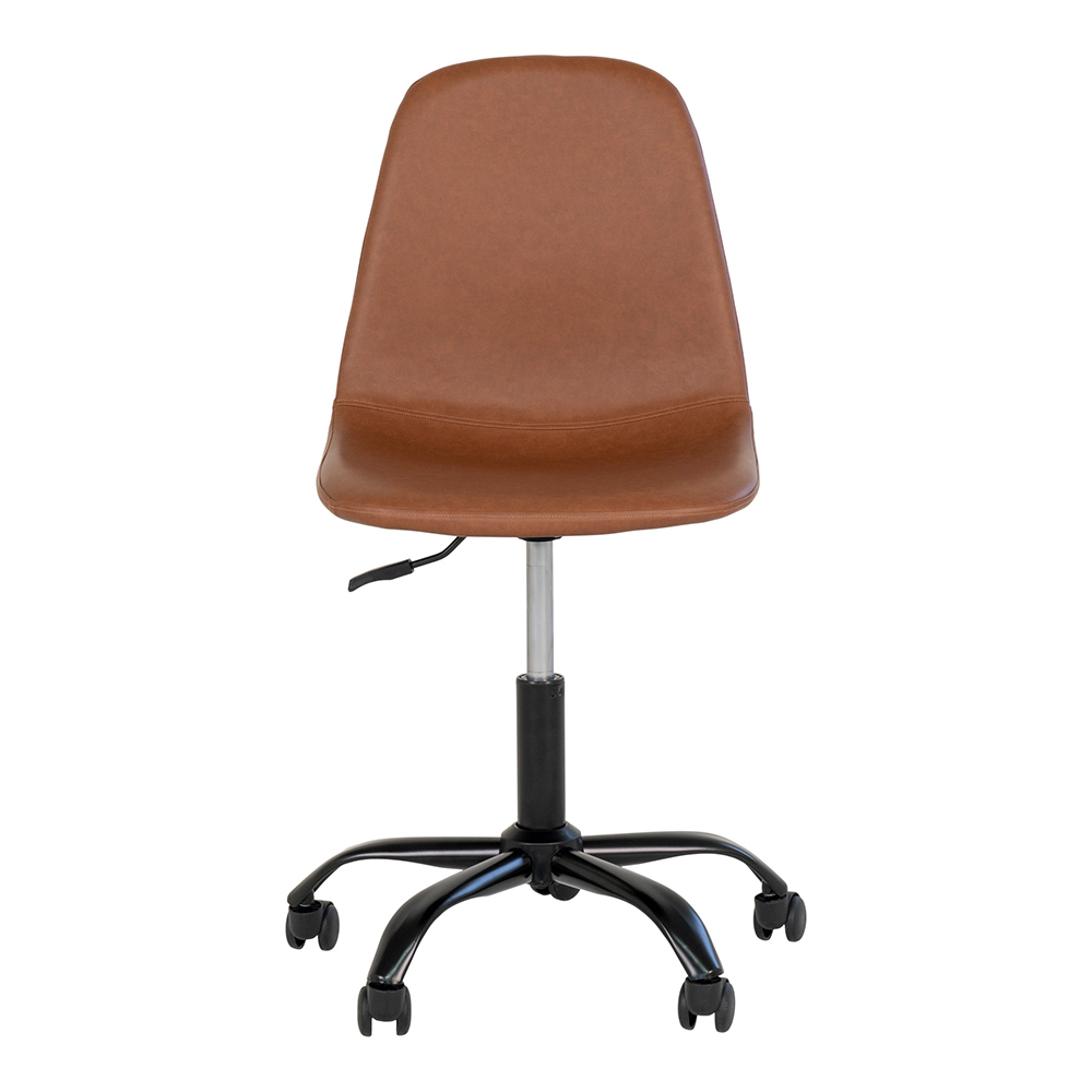 Chaise de bureau pivotante marron Iger