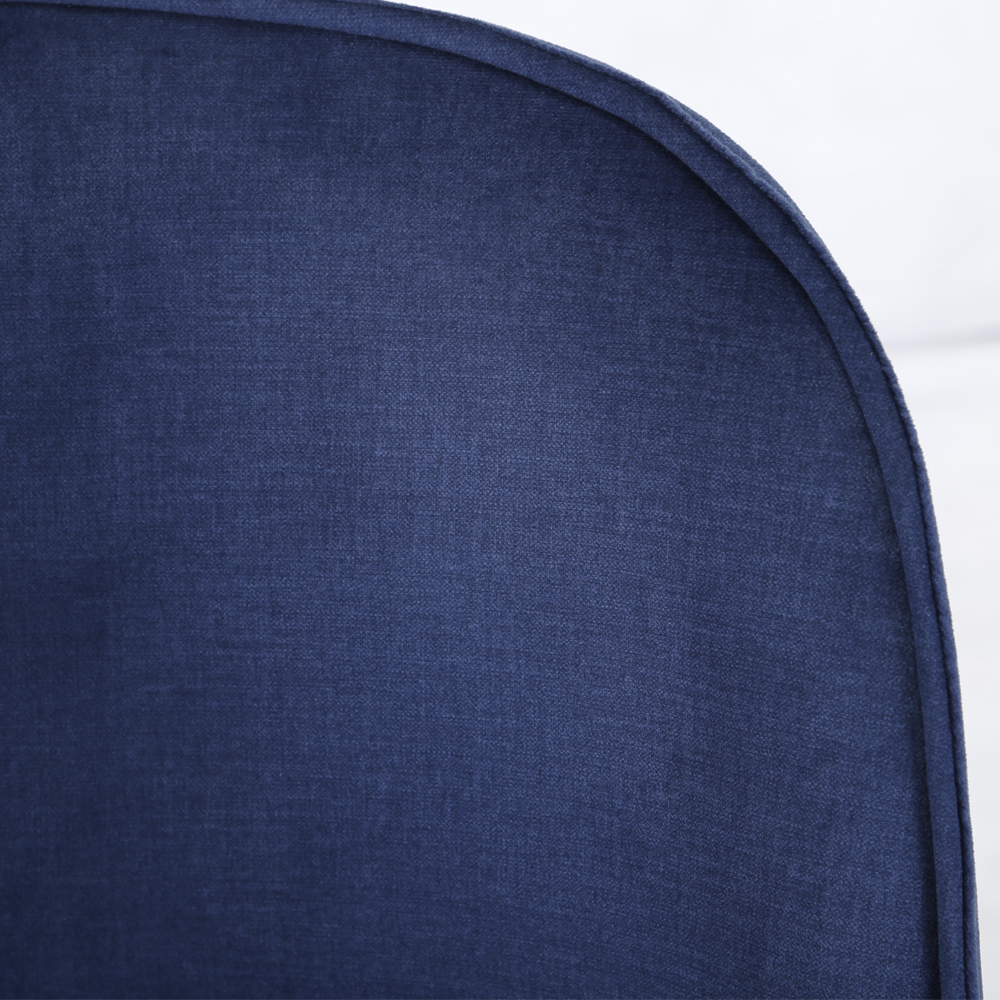 LERCAL Chaise tapissée bleu marine en tissu imperméable
