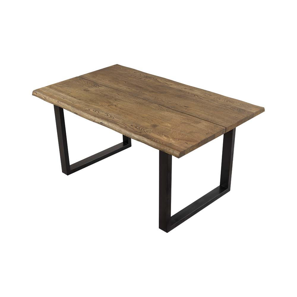 Table Lemucto, chêne fumé huilé 160x95 cm