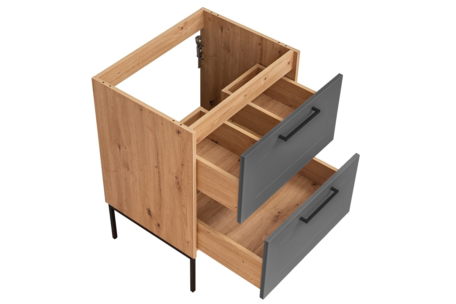 HERIME Armoire sous lavabo 60 cm