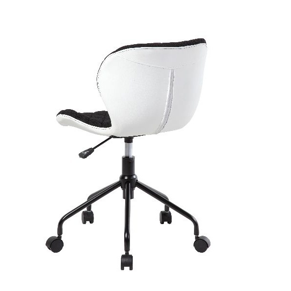 Chaise de bureau Marlo noir et blanc