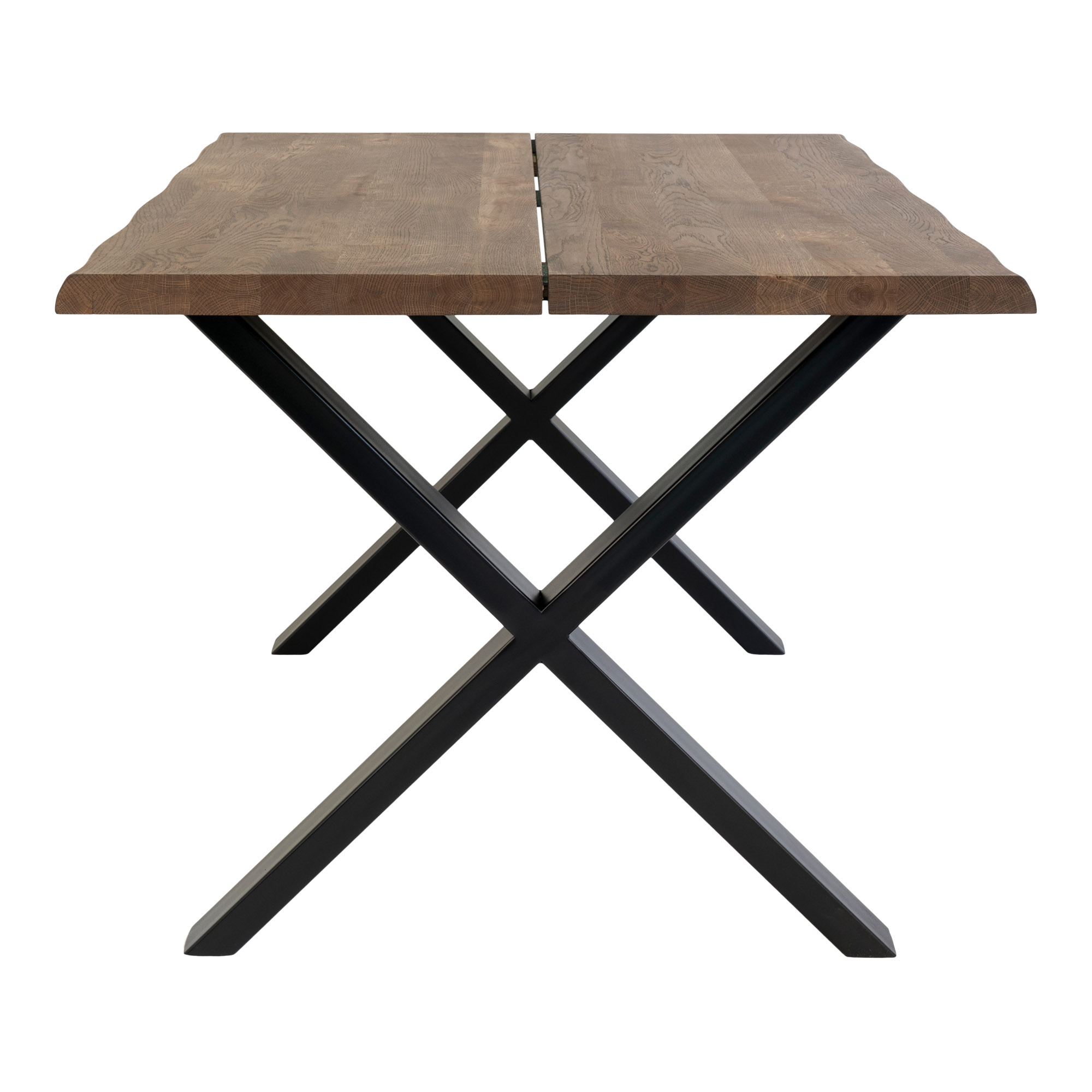 Table Lemucto 140x95 cm, chêne huilé et fumé