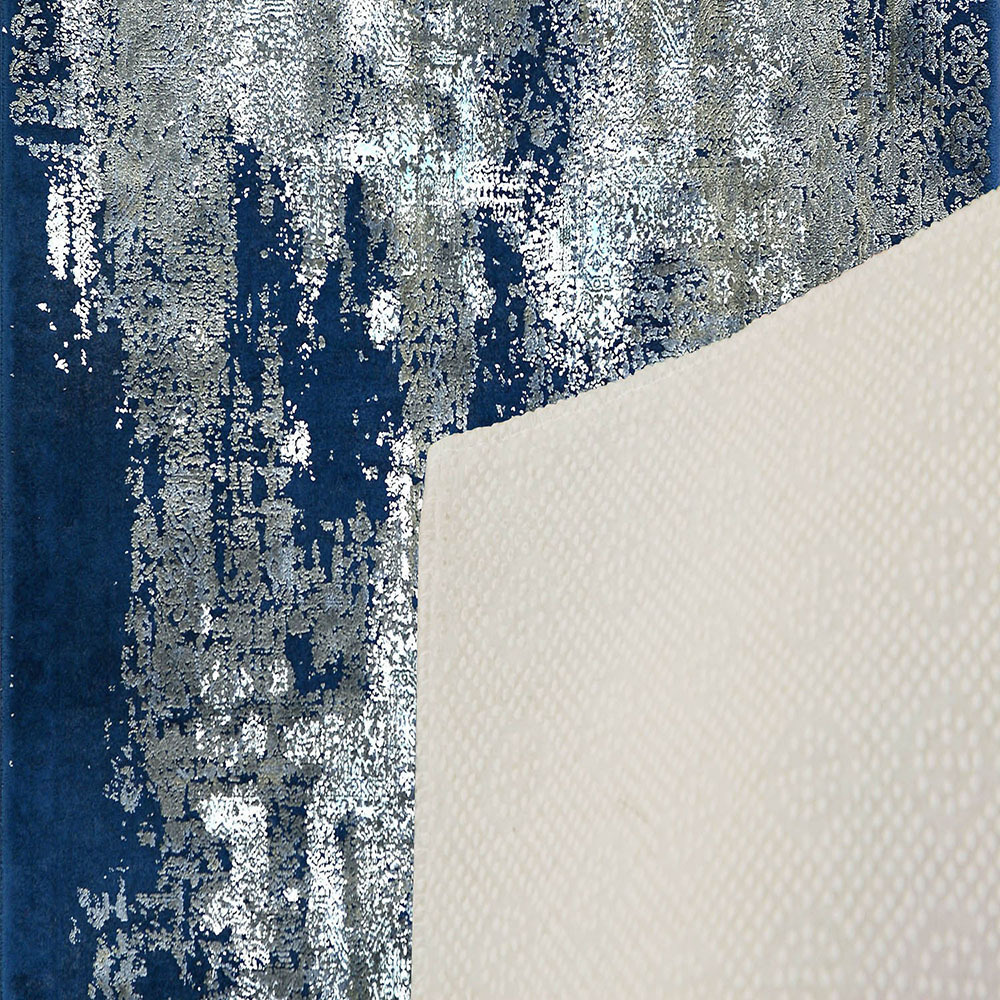 BANALITTLE Tapis moderne 80x120 cm bleu-gris