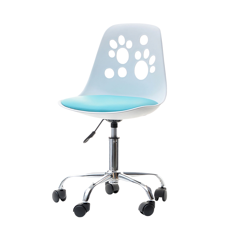 FOOT Chaise de bureau enfant blanc / bleu