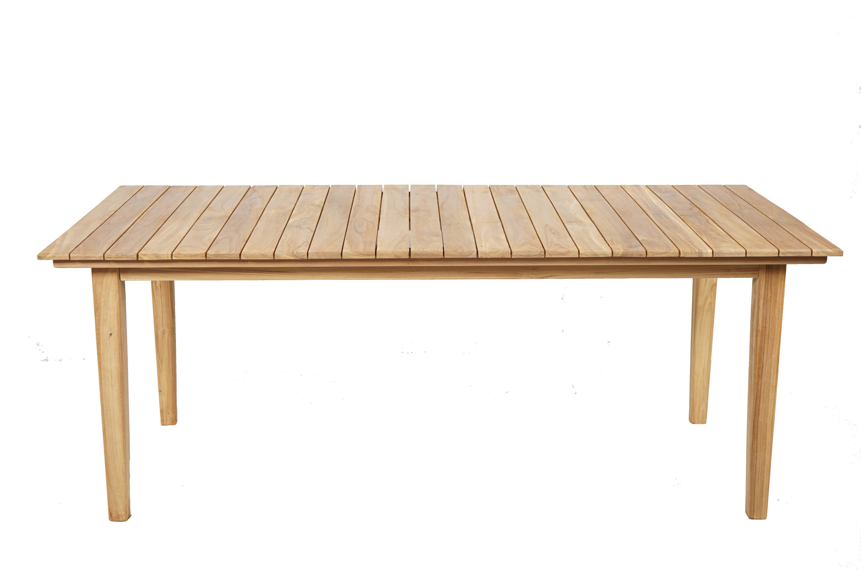 Table de jardin Raryle 200x90 cm en bois de teck