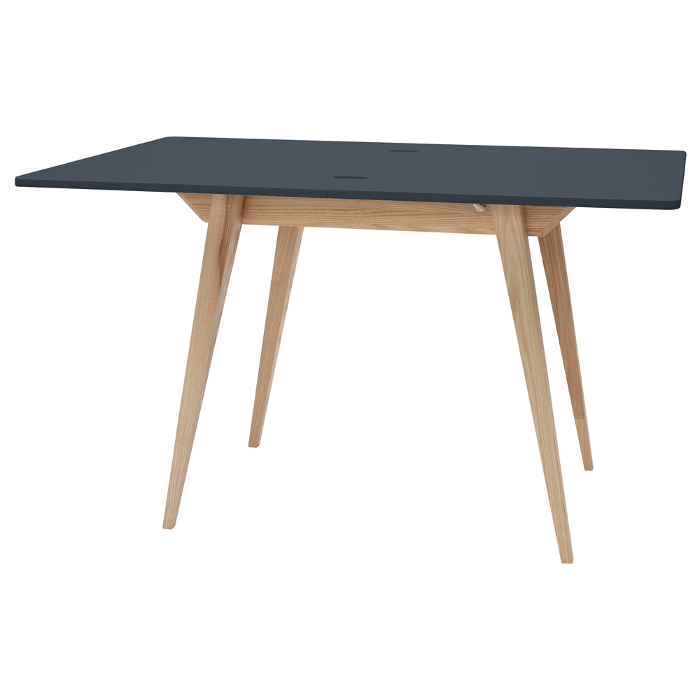Table à rallonge Enveloppe 65-130x90 cm graphite