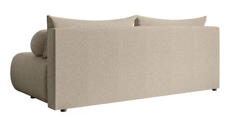 Kanapa trzyosobowa Dandelino Mini z funkcją spania jasnobeżowa szenil