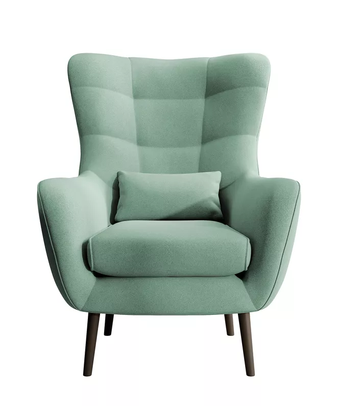 Une chaise de loisirs à la menthe avec un repose-pieds Vence