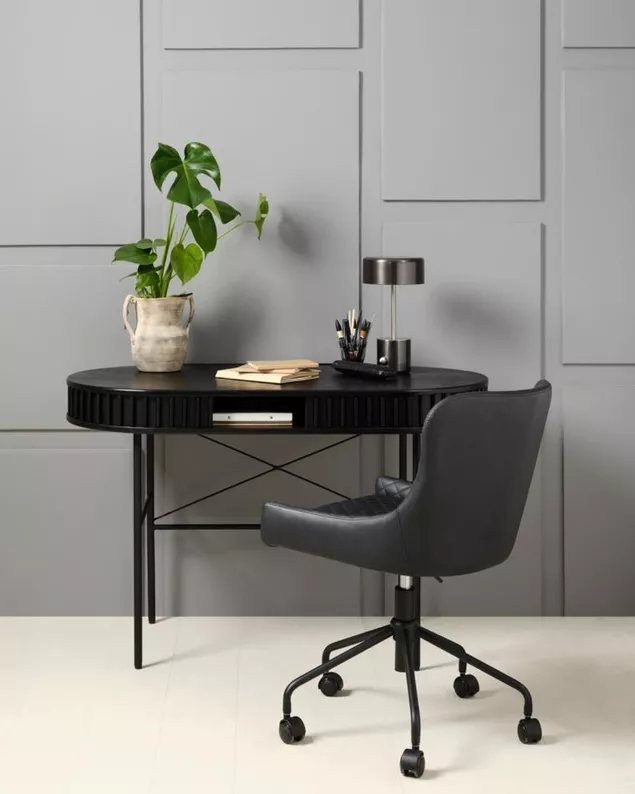 Bureau Ovitties 120x60 cm avec lamelles noires