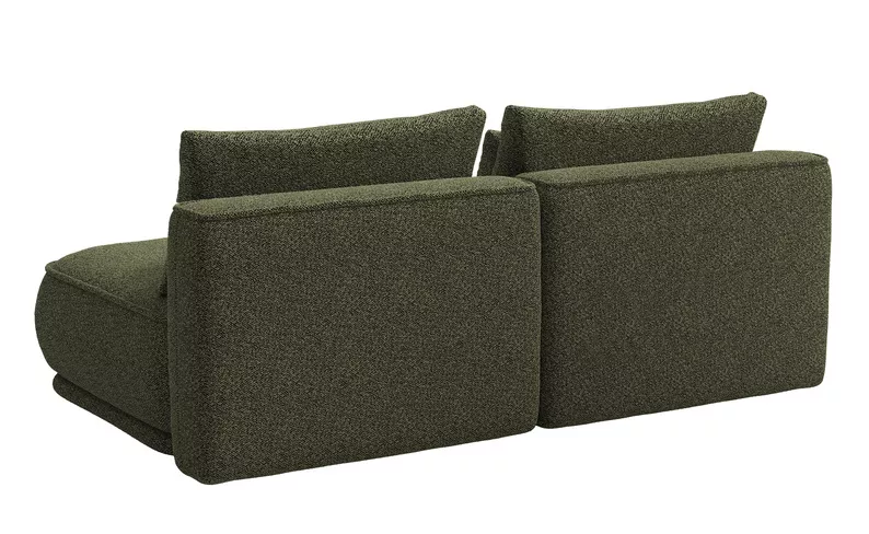 Kanapa rozkładana trzyosobowa Leanno z pojemnikiem oliwkowa boucle