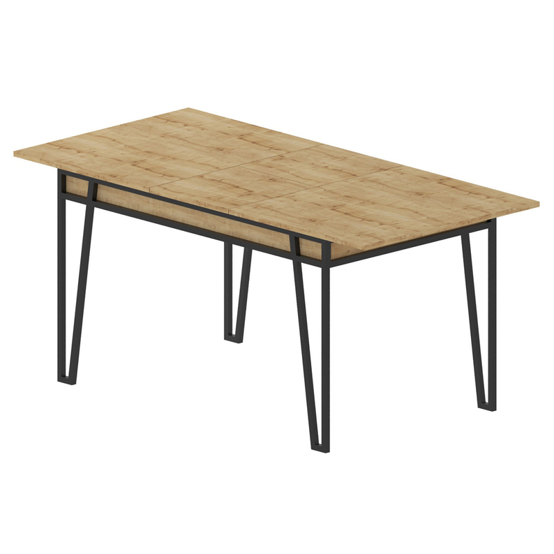 Table à rallonge Privels 132-170x80 cm, chêne