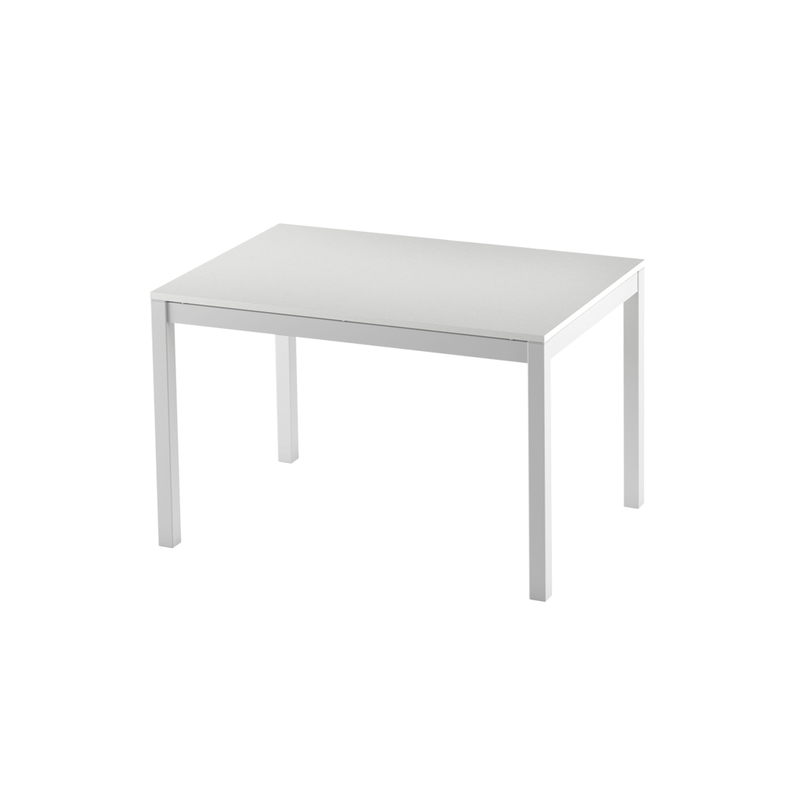 ALBERTO Table extensible italienne 120(180)x80 cm blanche