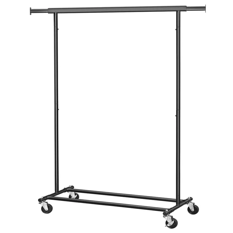 Hanger Digen, rail extensible sur roues, noir