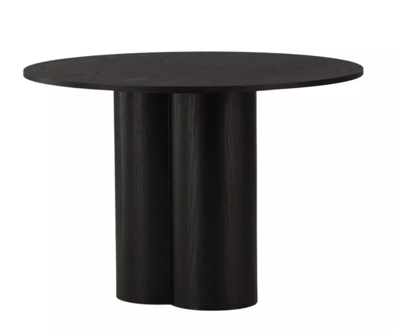 Table à manger Convalder 110x110 cm noir