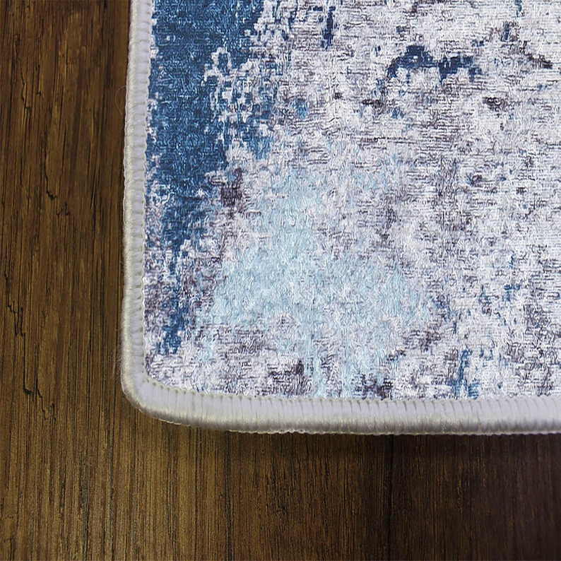 EXPLUNID Tapis moderne bleu-beige 120x180 cm