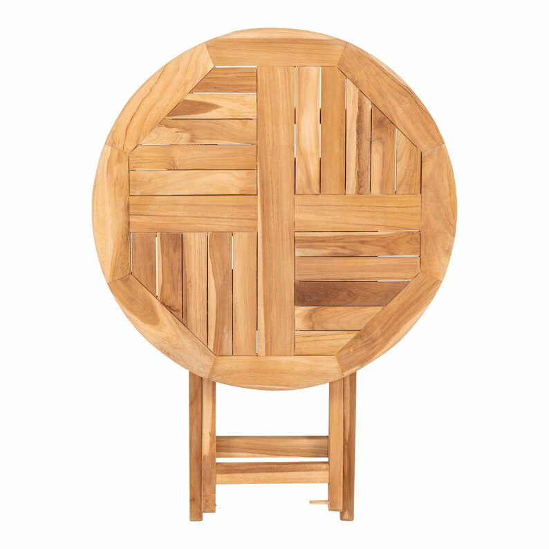 Table de jardin Anoak, diamètre 70 cm, en bois