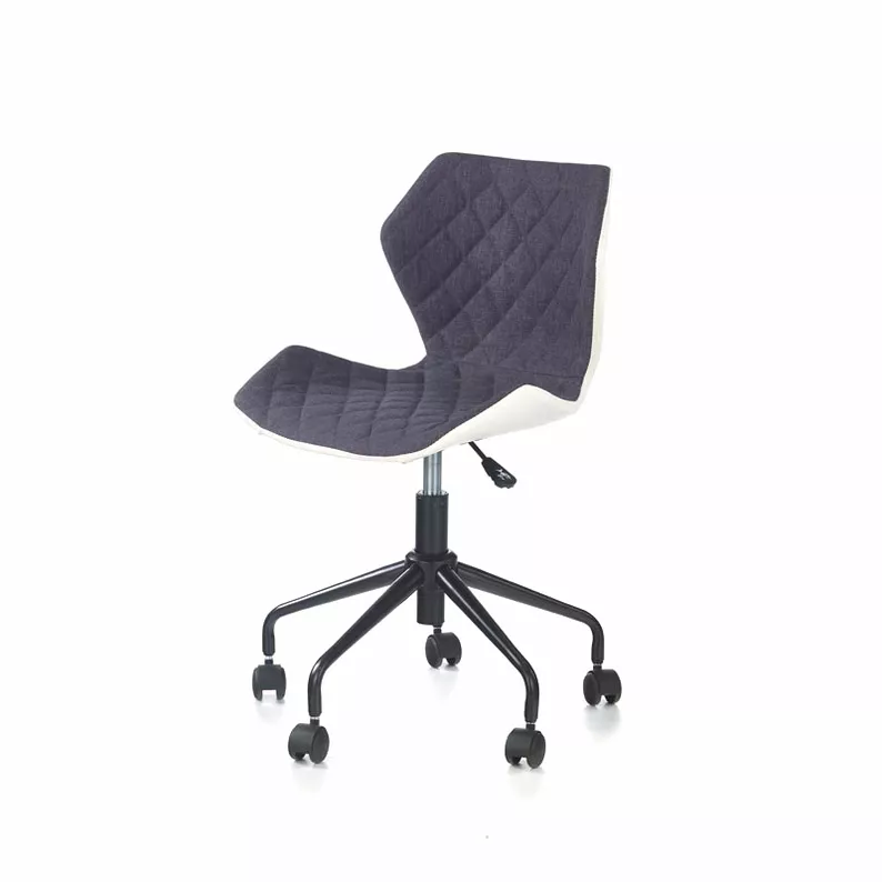 FORINT Chaise de bureau enfant blanc / gris argenté