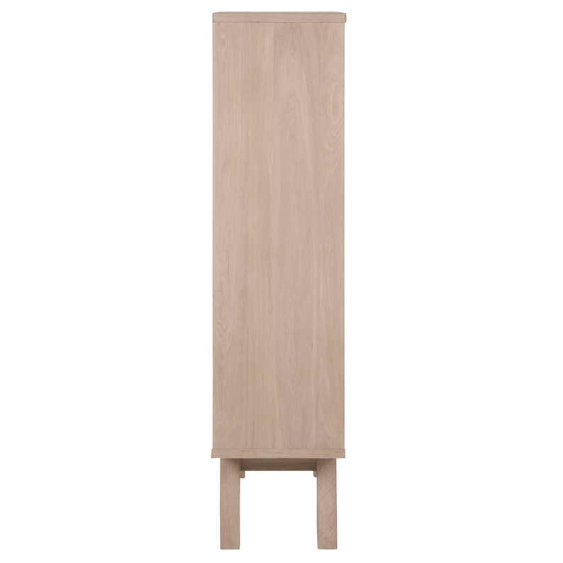 PORTIAN Vitrine une porte avec deux tiroirs 145 cm