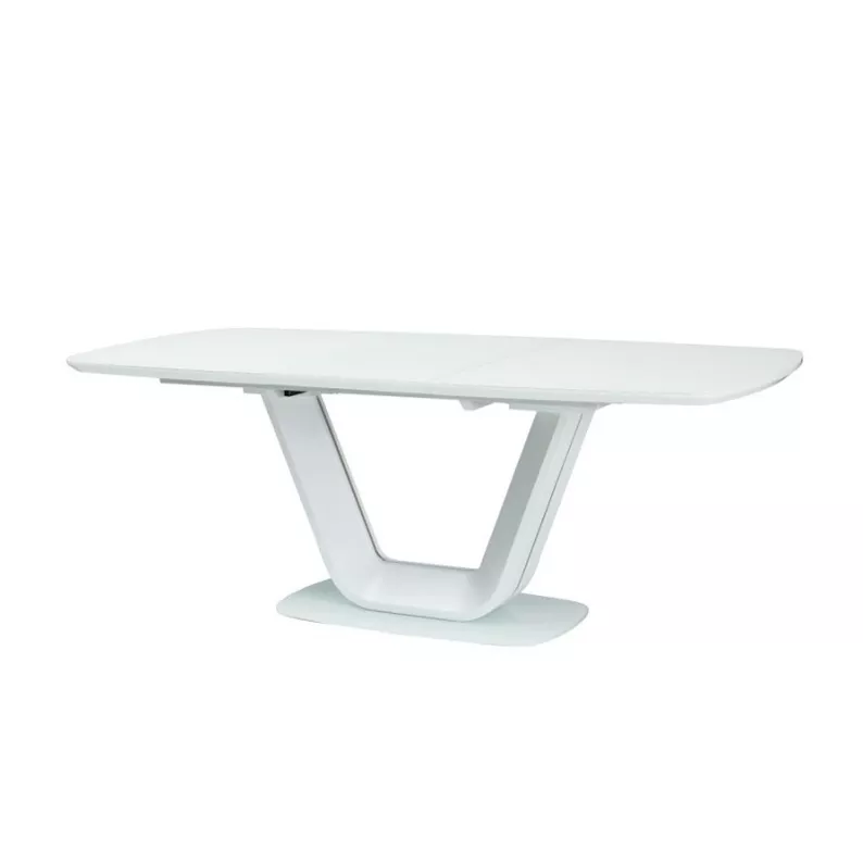 Table à rallonges Lübeck 160-220x90 cm blanc