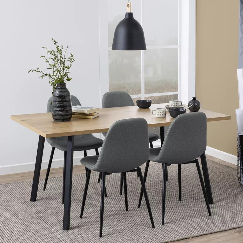 TOMIVO Table à manger 160x90 cm