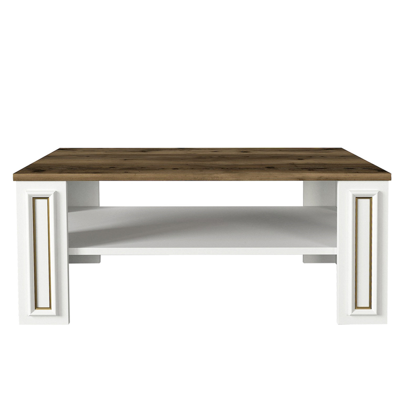 Table basse Tiello 60x90 cm blanc