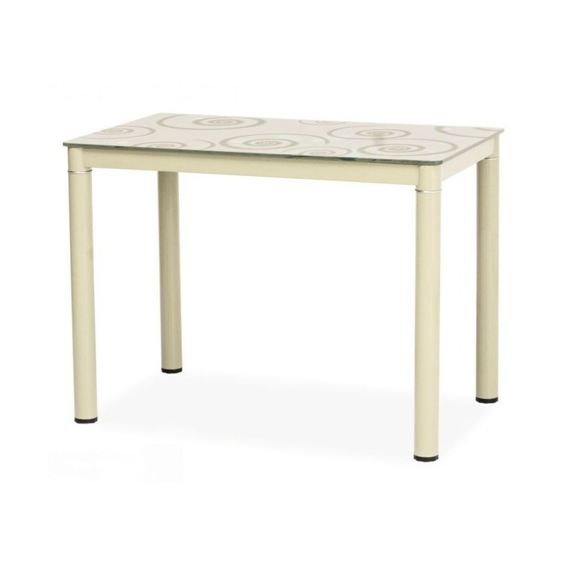 Table Skast crème 100x60 cm