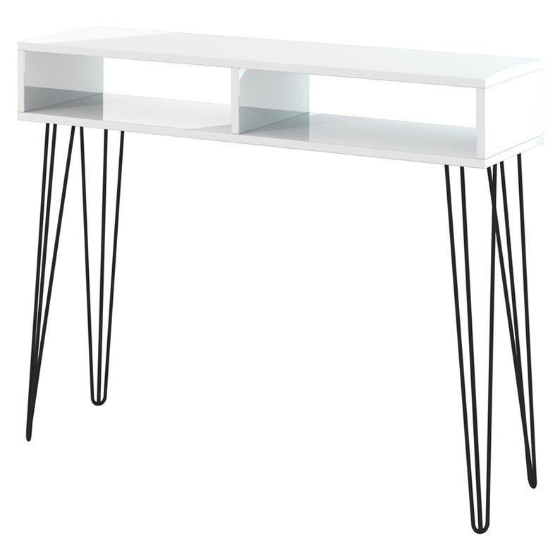 AVESS Console blanc brillant - Selsey