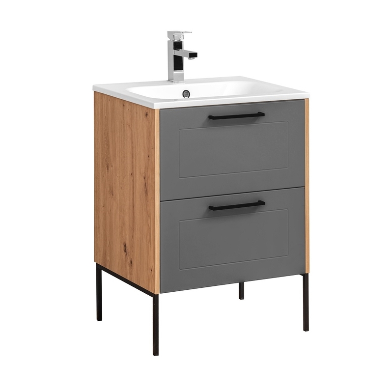 HERIME Armoire sous lavabo 60 cm
