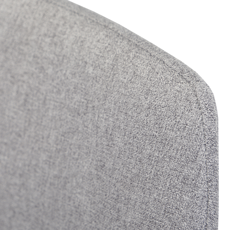 NERROM Chaise tapissée gris tressé en tissu hydrofuge