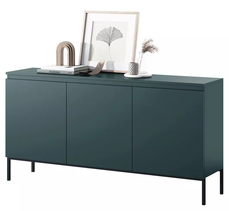 Commode 3 portes Bemmi 150 cm Vert foncé