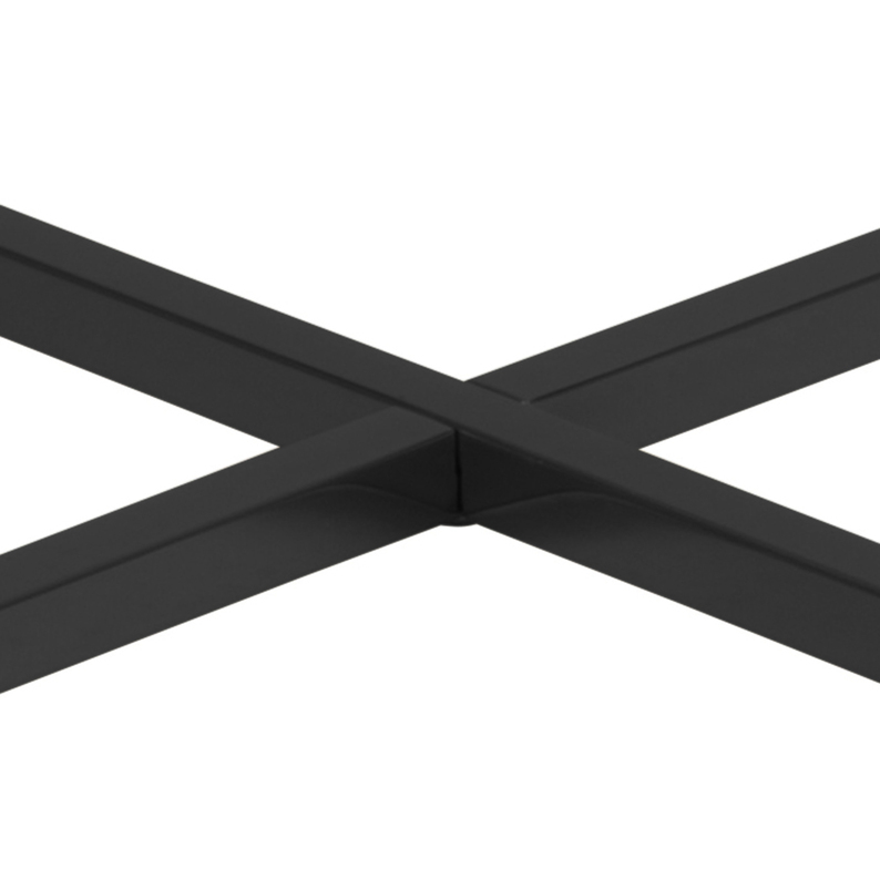 ALISMA Table basse diamètre 80 cm - base noire