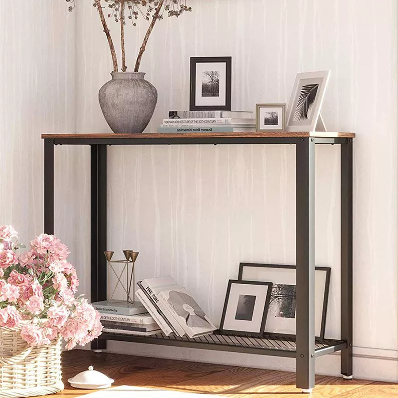 Console d'entrée Ramizu 102x35 cm avec étagère
