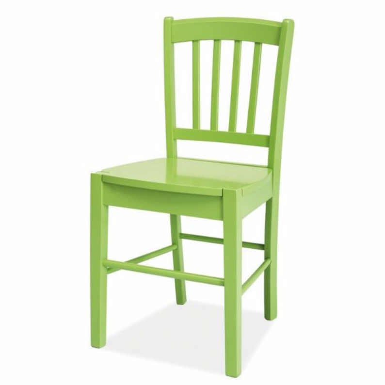 BERGEN Chaise en bois vert