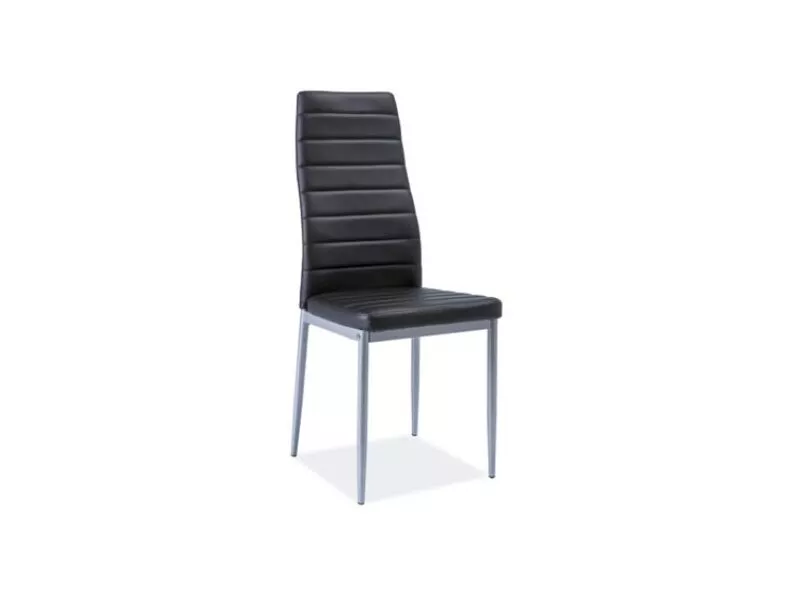 LASTAD Chaise noire pieds acier