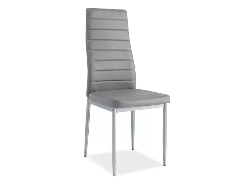 LASTAD Chaise grise pieds acier
