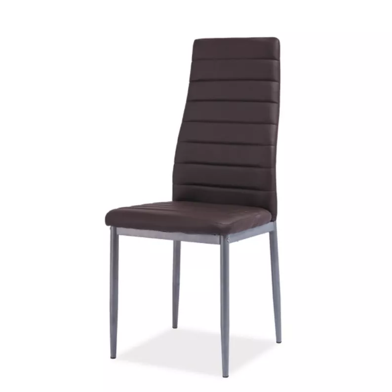 LASTAD Chaise brune pieds acier