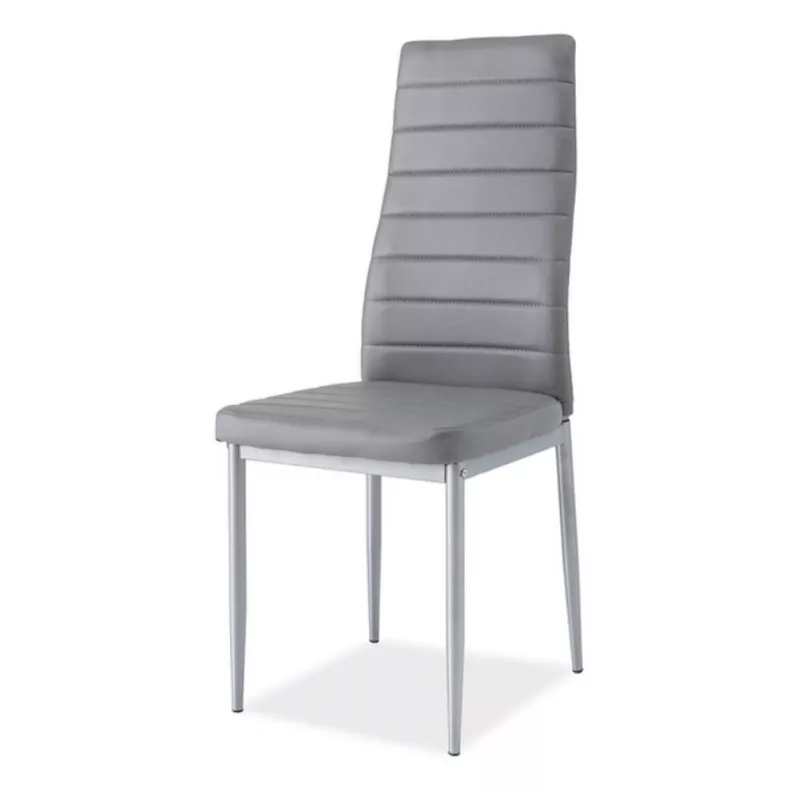 LASTAD Chaise grise pieds acier