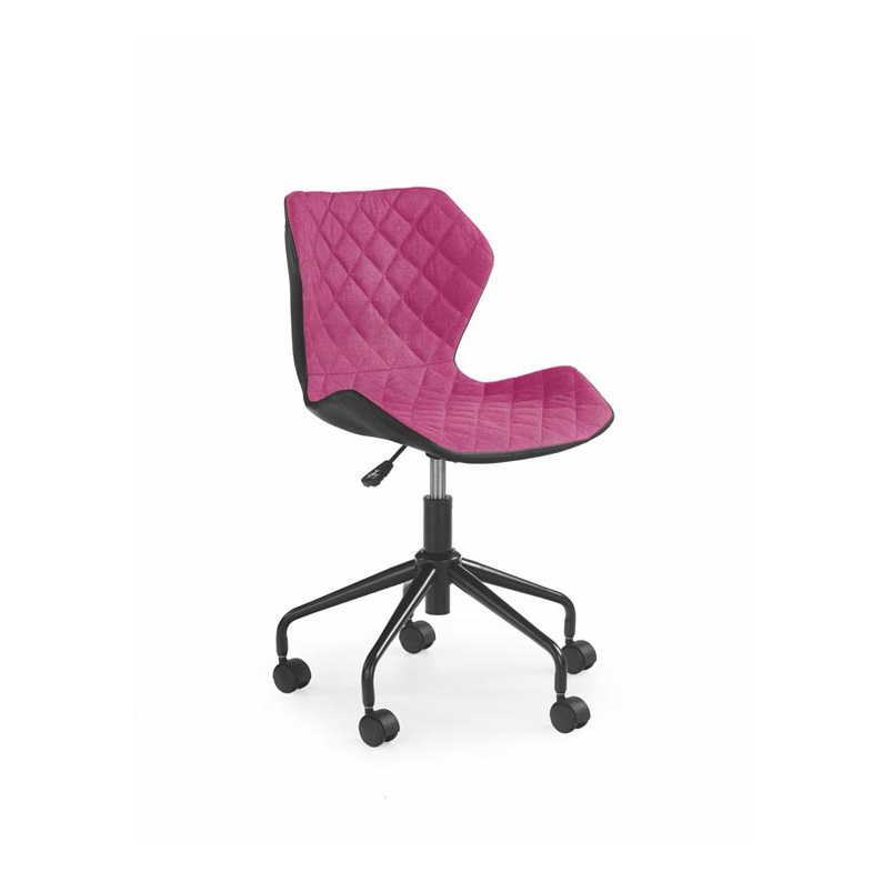 FORINT Chaise de bureau enfant noir / rose