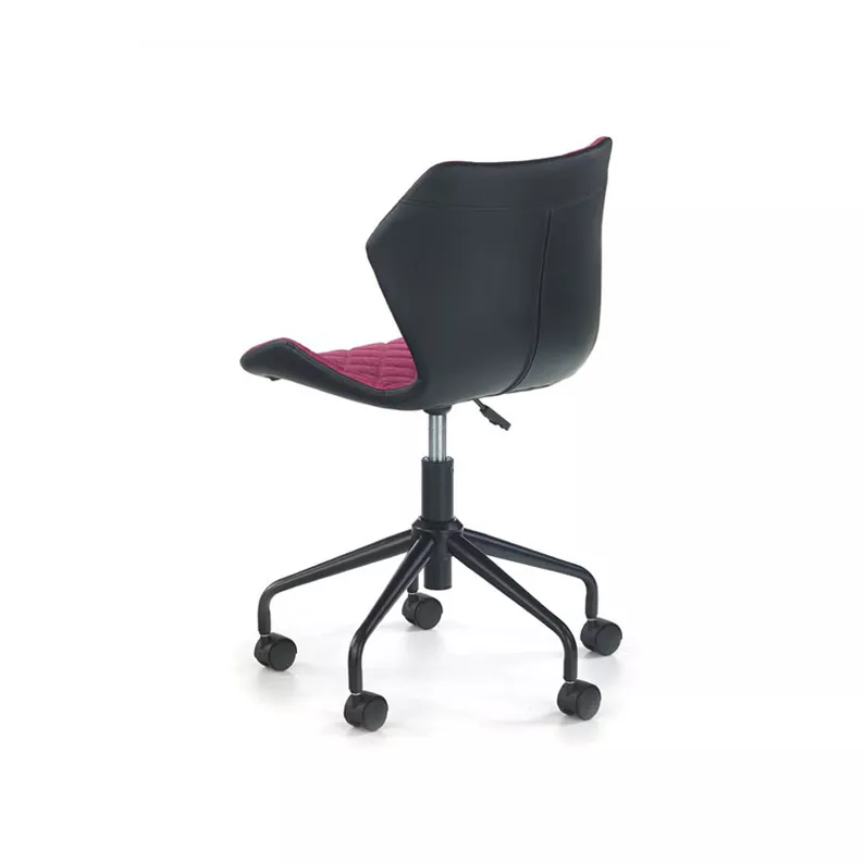FORINT Chaise de bureau enfant noir / rose