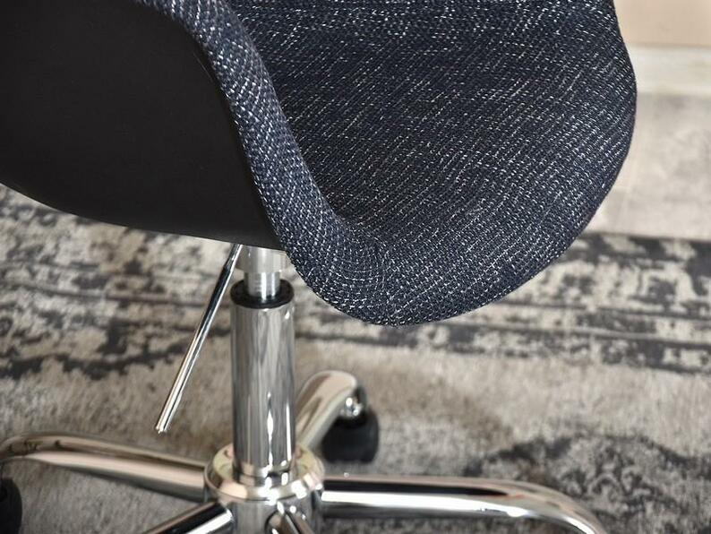 MPA MOVE TAP Chaise pivotante en tissu noir