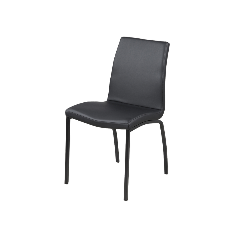 BIANIC Chaise rembourrée noire
