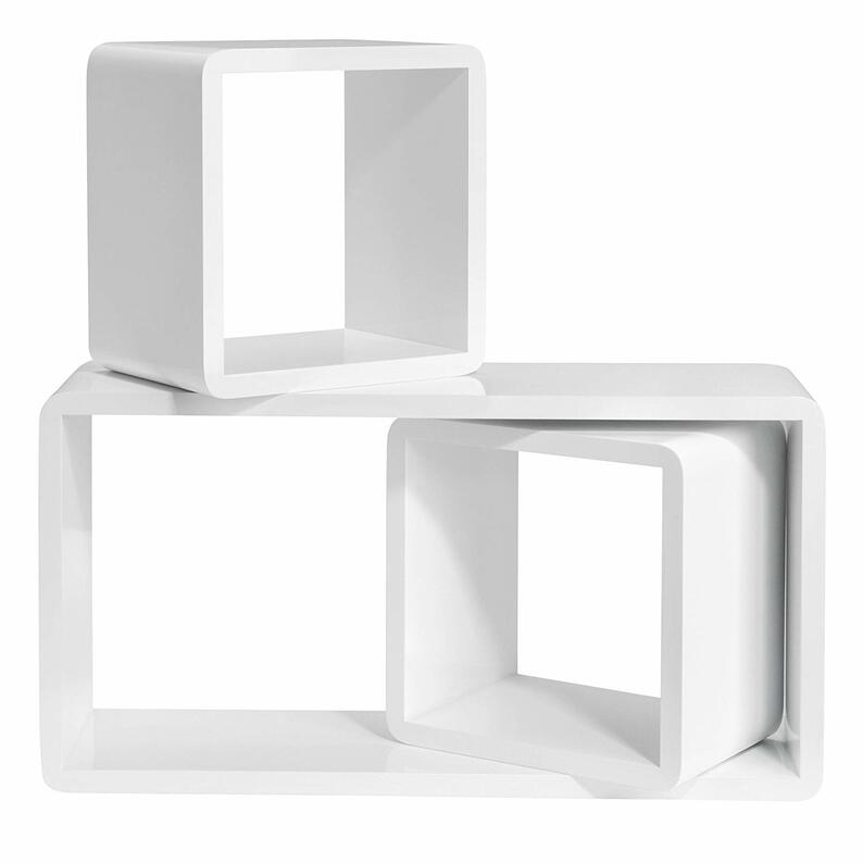 KALIOPSI Lot de 3 étagères cubes
