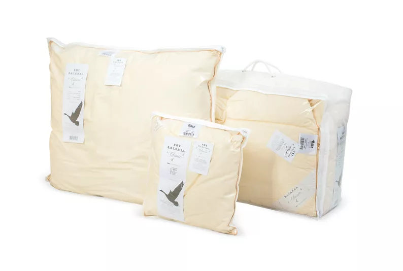 Oreiller en mi-duvet d'oie