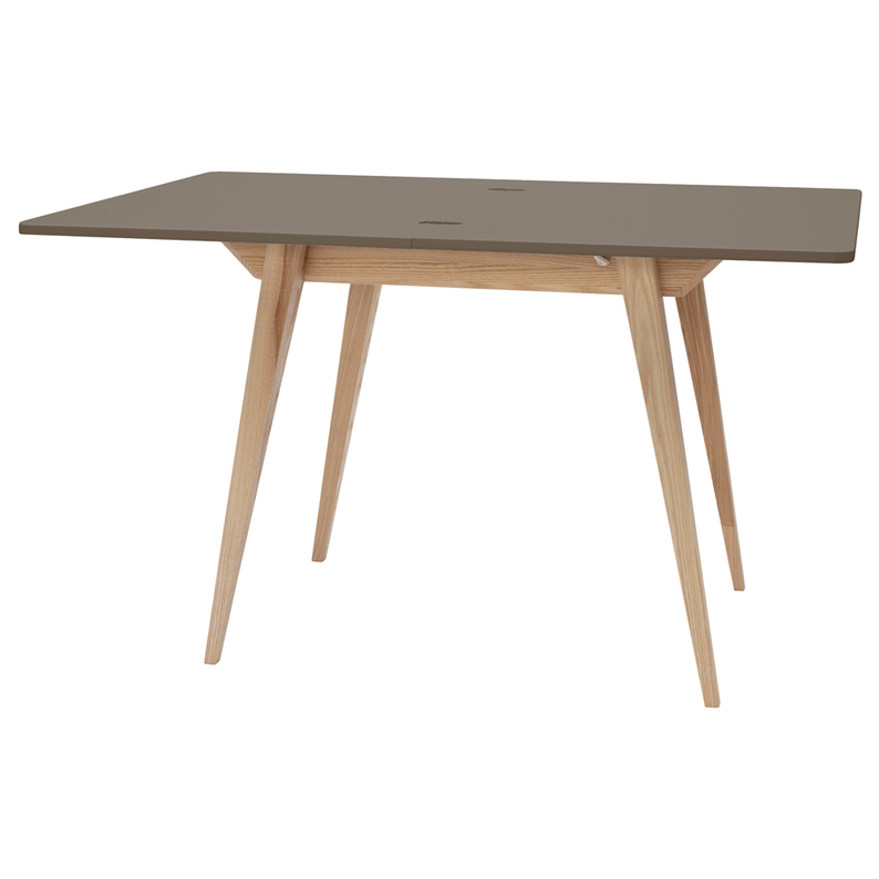 Table à rallonge Enveloppe 65-130x90 cm marron