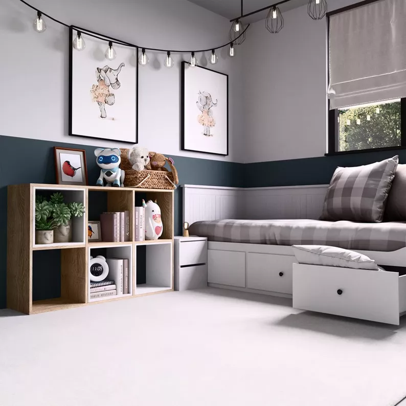Regał otwarty Malax z sześcioma półkami 110 cm dąb sonoma