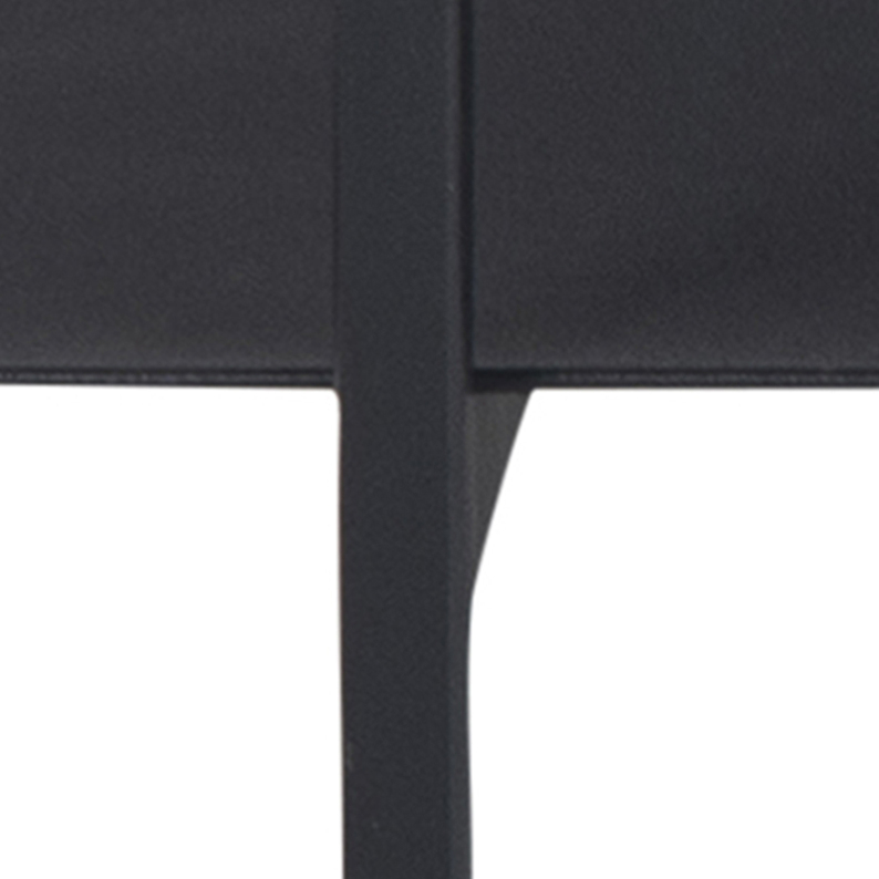 SANTOV Table basse avec étagère noir 60x115 cm