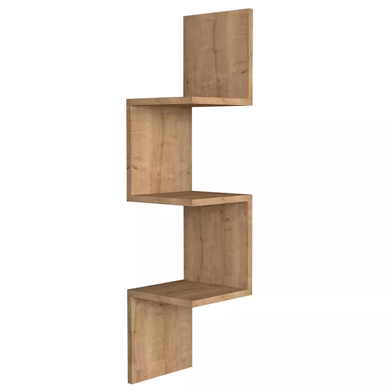 Étagère d'angle Zikke chêne