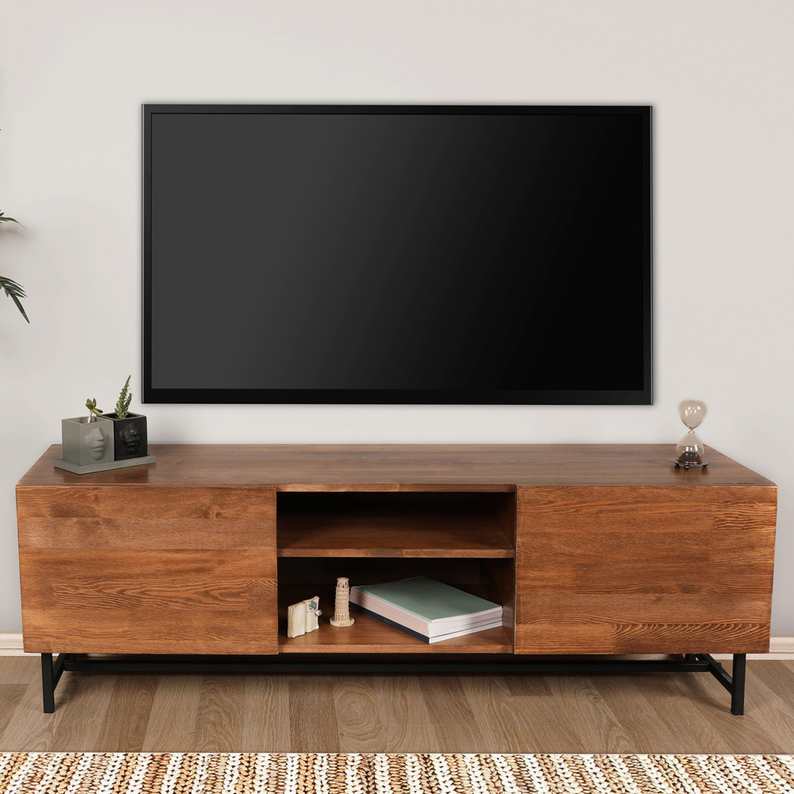 Meuble TV en bois Wodera, 150 cm