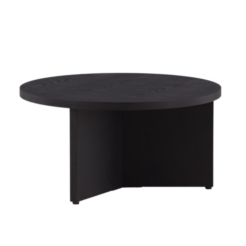 Table basse Mitably ronde 85x85 cm noir